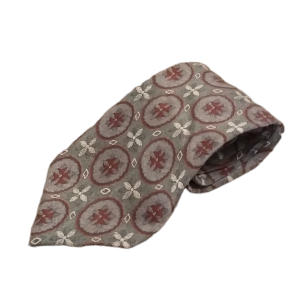 GAP Interesting Detail Grey Silk Neck Tie
